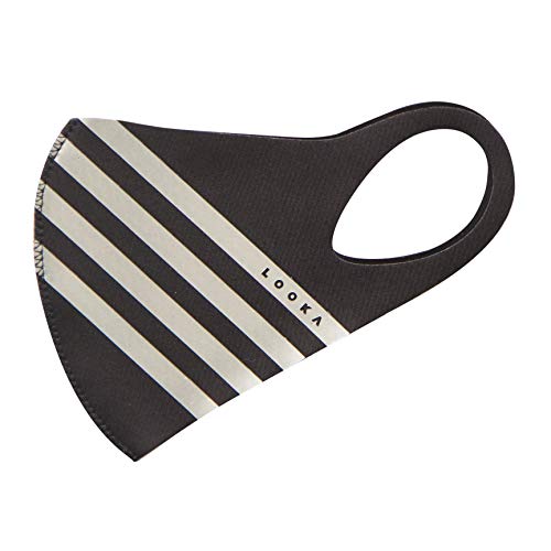 LOOKA | �ی�t�@�b�V�����G�A�}�X�N | ����\ �ė��p�\ | ���K | 4Line, 4���C�� �u���b�N �V���o�[, Small