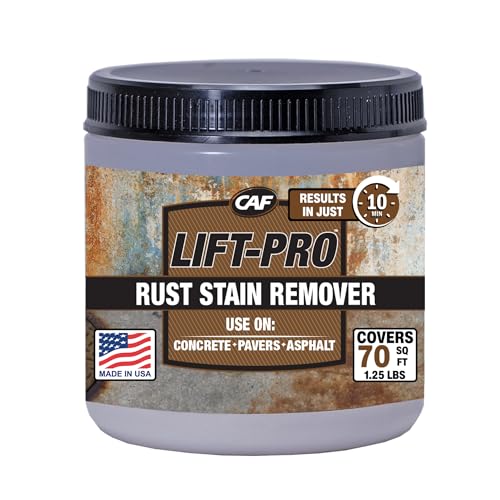 CAF Lift Pro Rust Stain Remover Concentrate for Concrete, Pavers, Brick, Tile and Grout - Makes 1...