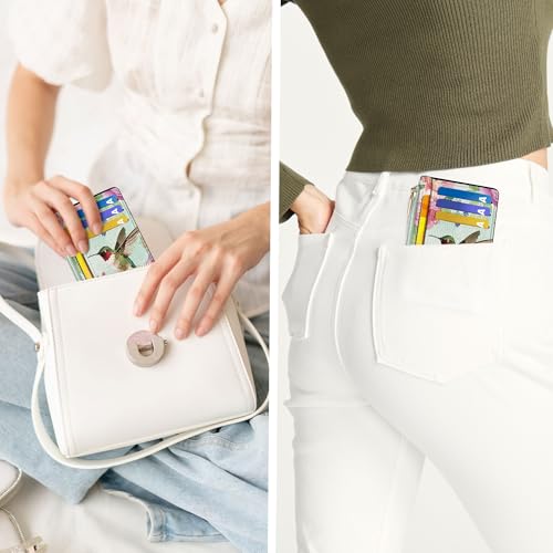 Image of Tipmile Womens Credit Card Holder Wallet, Small Slim RFID Blocking Sleeve | Mini Tiny Cute ID Case, Minimalist Zipper Pocket Wallet, Thin Coin Purse, Mothers Gift