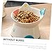 BESPORTBLE Elevated Ceramic Cat Bowl for Comfortable Feeding High Base Design for Better Digestion and Easy Use Cute Cat Bowl for Snacks and Water Stylish and Stable Pet Dish