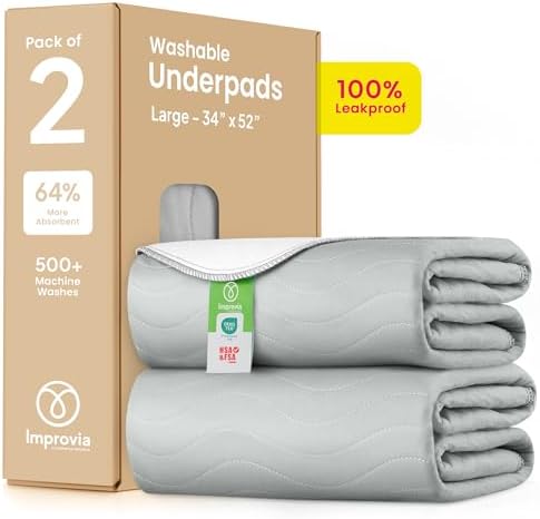 Epica Washable Incontinence Bed Pads Waterproof Underpads Sheet Protectors, 34" X 52", 2-Pack - View #7