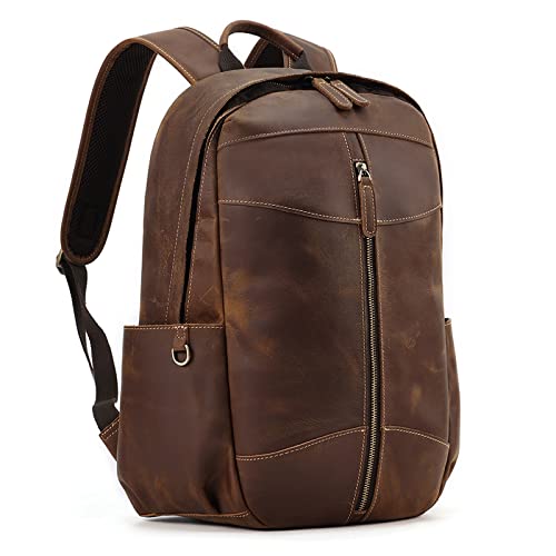 Sac à dos en cuir véritable de haute qualité pour ordinateur portable