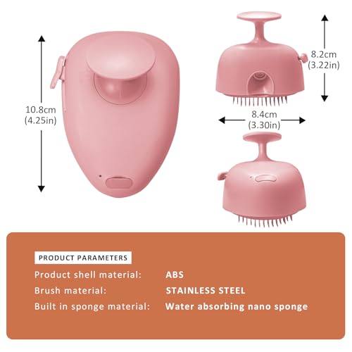 Image of 4 in 1 Cat Steam Brush for Shedding, Rechargeable Steam Pet Hair Brush for Indoor Cats, Massage, Cleaning, Shedding, Combing & Remove Floating Hair All In One(Pink)