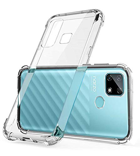 Image of Case Compatible with Realme Narzo 30A(Silicone /Transparent)