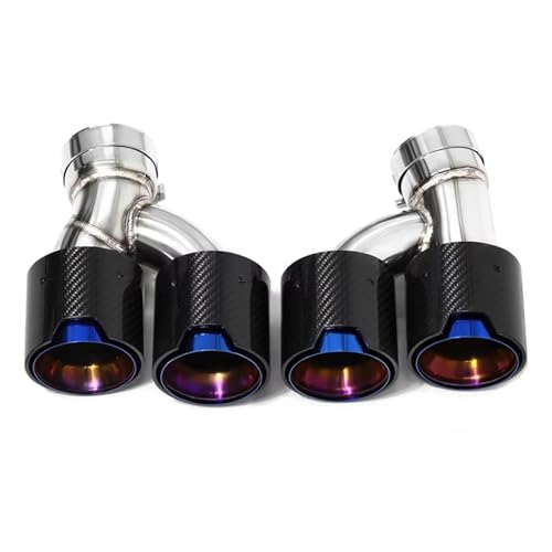 Embout d'échappement en carbone et acier look sport pour BMW G30 2018+