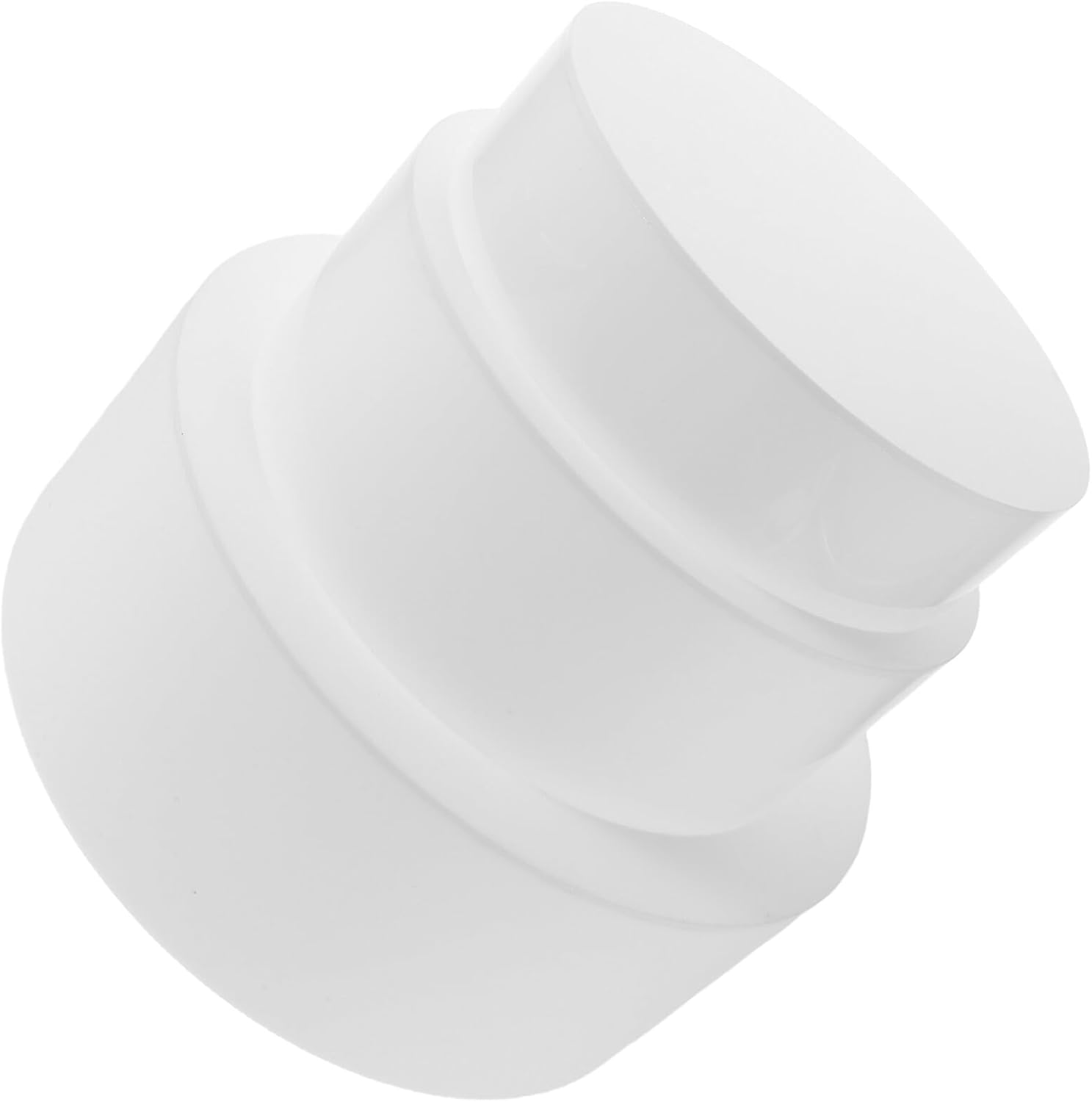 PRETYZOOM Acrylic round Food Display Risers Set of 3, Small to Large Cylinder Dessert Cake Stand Holders for Buffet, Mini Cupcake and Perfume Presentation, White Nesting Pedestal Organizer