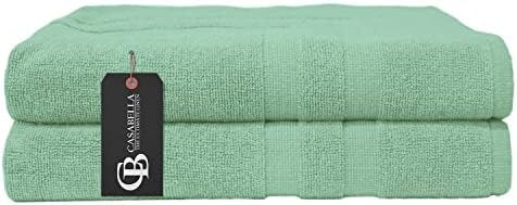 Casabella Premium Quality 2 Pk Purple Bath Sheets 100% Combed Cotton 650 GSM Jumbo Bath Sheet Set Quick Dry Towels Bath Sheets Highly Absorbent 2 Purple Extra Large Bath Towels
