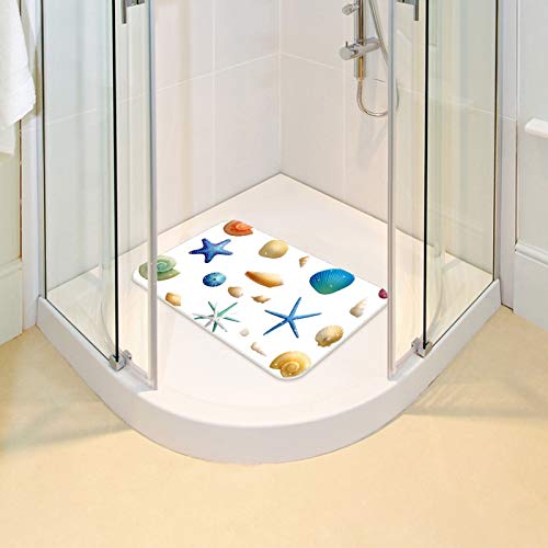 Tapis de bain antidérapant pour bébé ventouses coquillages - 7