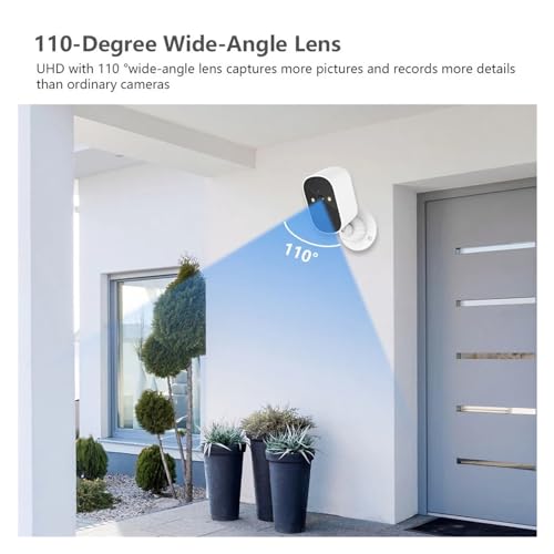 GUOPIN Caméra de sécurité cellulaire Caméra extérieure Solaire Batterie intégrée caméra IP sans Fil PIR détection Humaine 1080P caméra de Surveillance vidéo de sécurité Résolution HD(Cam) – vue 5