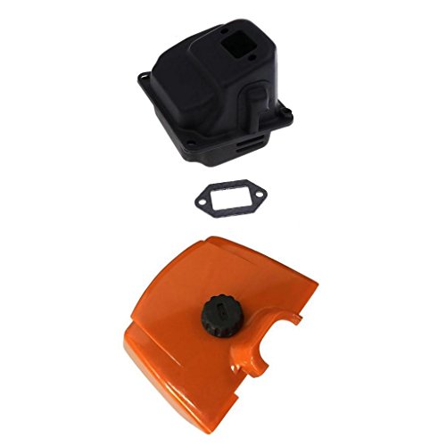 B Blesiya Silencer Filter For Air Filter For Chainsaw For STIHL 038 380 MS380 MS381 AV