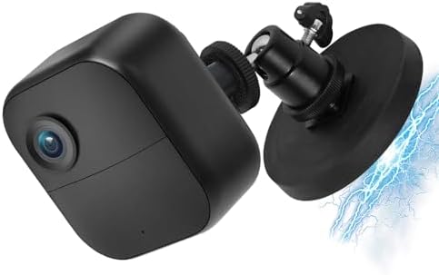 Camera Magnetic Wall Mount Compatible with Blink Outdoor 4/Outdoor 3,Blink Mini/Mini 2,Blink XT/XT2,Adjustable No-Drill Magnetic Mounting Bracket,1/4 inch Thread Rubber Coated Base Holder