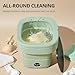 Portable Washing Machine, Mini Washer, 16L Upgraded with Spin Basket, Foldable Design Ideal for Apartment, Home and Hotel, portable washer 3 Cleaning Modes Suitable for Small Clothes