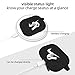 Woocon Airpods Pro case Cover,Silicone Cool Protective Cover Accessories Airpods Keychain Case Compatible with Airpods 3 (Black)