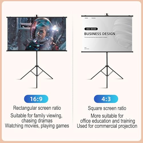 Pantalla de proyección con trípode 72 pulgadas 16:9 miniatura 3