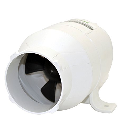 Johnson Pump 66302 in-Line Bilge Blower - 3  Inlet Outlet, CFM 158 , White