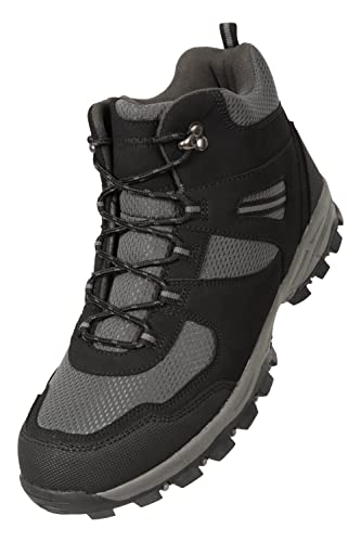 Mountain Warehouse McLeod Mens Hiking Boots Durable Breathable Walking Shoes Sturdy Grip EVA Cushioning Mesh Lining for Spring Travelling Camping Hiking