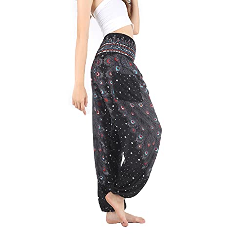 Boho Pants Harem Pants Yoga Trousers for Woman Bohemian...
