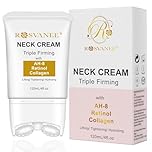 ROSVANEE Advanced AH-8 Neck & Face Cream with Roller, Collagen&Retinol Multiple Use Skincare cream -Tightens & Firms Skin, Reduces Wrinkles, Luxury Anti-Ageing Moisturiser