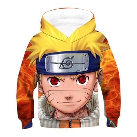3D Kids Anime Clothes Narutos Hoodies Sweatshirts Kakashi Orochimaru Sasuke Boys Girls Clothing,10,8 Years Cover