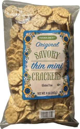Trader Joe's Original Savory Thin Mini Crackers, Gluten Free (8 oz)