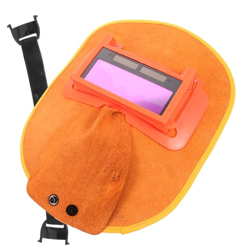 Homoyoyo Casque De Soudure Automatique avec Cagoule Cuir pour Soudeur Visage pour Soudure Mig Tig Design Léger Et Confortable Large De
