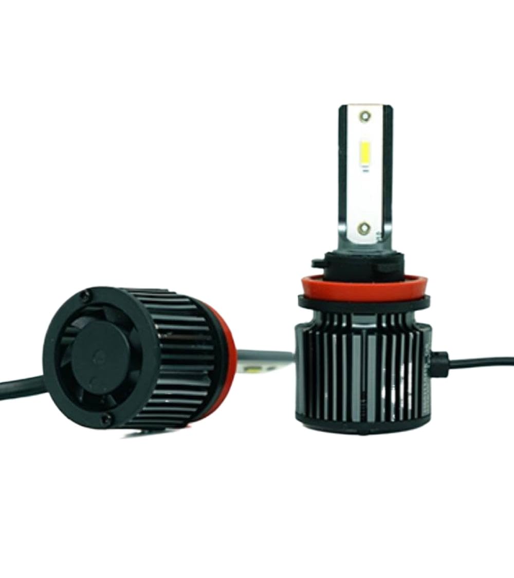 Ampoules de phares de voiture LED compatibles avec H1 H4 H7 H8 H11 HB3 HB4 HIR2 12V 6000K blanc 2 pièces