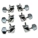KAISH 3x3 Semi-Closed Guitar Tuning Keys Guitar Tuners Machine Heads for Acoustic or Electric Guitars Chrome