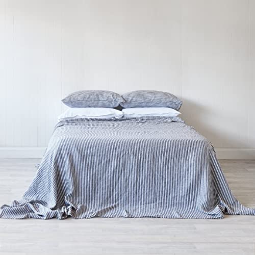 Crescent Bedding Knit Jersey Poly/Cotton 3 Pc Twin Xl Grey Stripe Sheet Set - Txl, 15" Deep Pocket, 39" X 80" - Great For Dorm Room, Hospital And Split King Dual Adjustable Beds (Grey Stripe) #TOP1