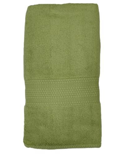 Image of Bombay Dyeing Ultra Large Bath Towel - 650 GSM Extra Soft 100% Cotton, Bottle Green (75x150 cm)