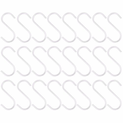 2" inch Zinc Plated Steel S Shaped Type Utility Hooks Hanging Hooks Chrome (Pack of 12)