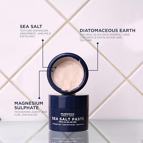 Image of Murdock London Sea Salt Paste, Defy Gravity With a Strong Hold That Lasts The Day, Made in England, 50g
