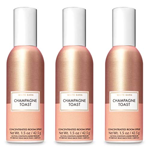Bath & Body Works Lot of 3 Champagne Toast Concentrated Room Spray 1.5 oz Each (Champagne Toast)