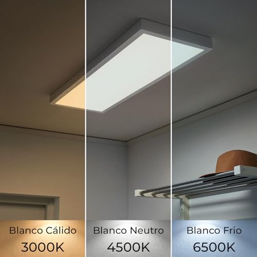 Panneau LED surface 120x60cm 96W CCT avec couleur réglable