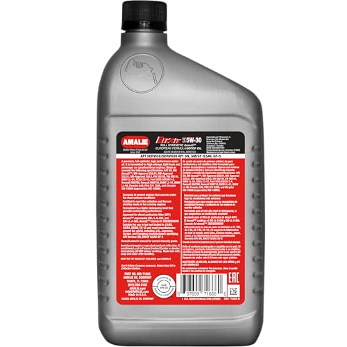 AMALIE Elixir Full Synthetic Euro 5W-30 DEXOS2 Aceite Motor 1 Quart Pack 12 miniatura 2