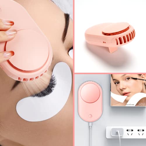 320 Pcs Lash Extension Supplies, Usb Mini Portable Air Conditioning Blower Handheld Dryer Fan Rechargeable Mini Mirror, Tapes, Tweezers, Eyelash Brushes, Micro Brush In Organizer Bag #TOP3