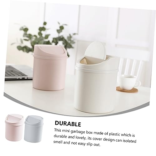 Mini caneca de basura creativa Healifty para escritorio miniatura 5
