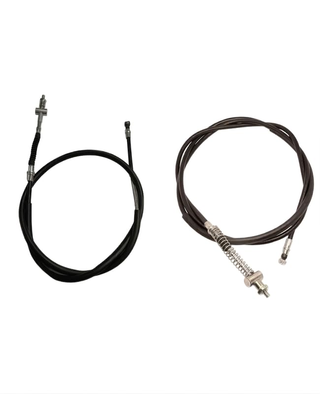 Front & Rear Brake Cable Set Compatible with Piaggio Vespa Notte 125 BS4 2018 | 2 Pcs Brake Cable Kit-image-25