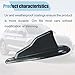 10PCS Rear Diffuser Car Shark Fin Spoiler Kit, Black Mini Spoiler Roof Wing, Auto Rear Tail Wing Compatible with Air Vortex Generator, Universal Car Decoration Accessories (Black)