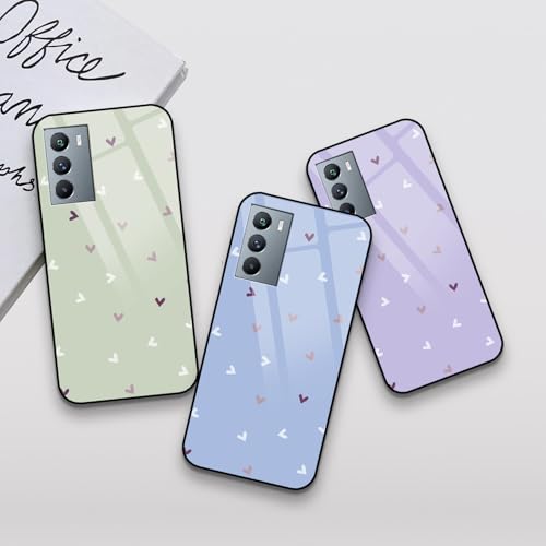 Image of COLORflow Back Cover Compatible with iQOO 9 SE 5G | Family of Hearts Color Customized | Shockproof TPU Bumper with Camera Protection Back Cover Compatible with iQOO 9 SE 5G