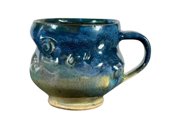 Mug, Large Coffee Cup, Tea Cup, Wheel Thrown Stoneware, 20 oz. 1393