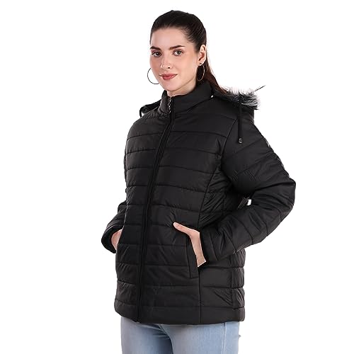 Image of Full Sleeve Solid Women Puffer Jacket