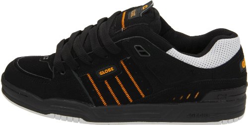 Image of Globe Mens Fusion Skate Shoes, Black /Grey /Tequila, 9.5 D(M) US