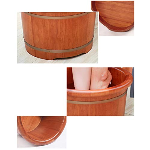 Tina de madera para baño de pies con tapa miniatura 5