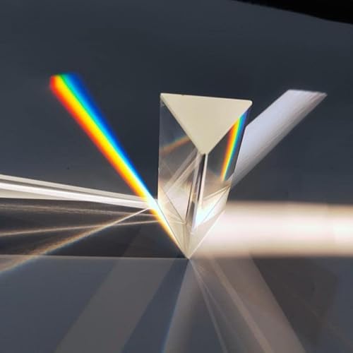 Prismas e caleidoscópios 25 * 25 * 80 mm Prisma Triangular BK7 Prismas Ópticos Física Luz Refratada