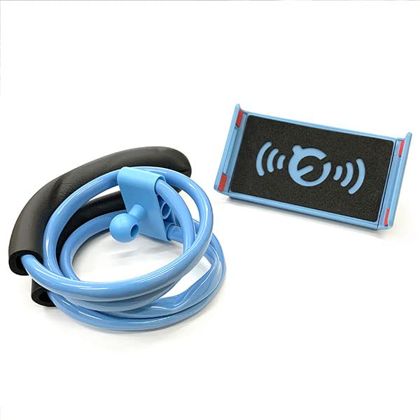 くねくねスマホスタンド クリップアーム 青 ハンズフリー