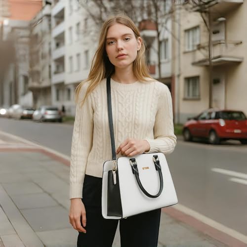 Image of Qiyuer Satchel Purses For Women Handbag And Wallet Set Tote Bag | Premium Vegan Leather,Matching Wallet,RFID Blocking,Work,Casual