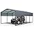 Outvita Carport 12x20FT Heavy Duty Outdoor Carport Canopy, Full-Size Metal Carport Kit with Galvanized Steel Roof, Garage Shelter for Cars Boats Pickup Truck Events Party