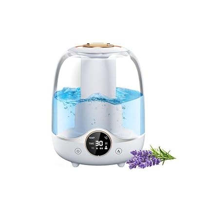 Humidifiers for Bedroom,3L Quiet Cool Mist Humidifiers for Home Baby Nursery & Plants,Easy to Clean Ultrasonic Air Humidifier Lasts Up to 30 Hours, Auto Shut-Off,Night Light