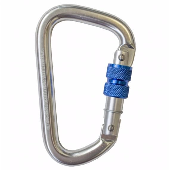 Karabinerhaken mit Schraubverschluss aus Aluminium IRUDEK 1135