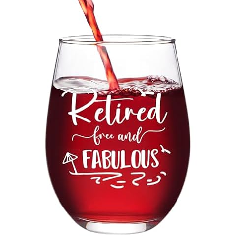 Joymaking Funny Wine Glass for Retirement Cover